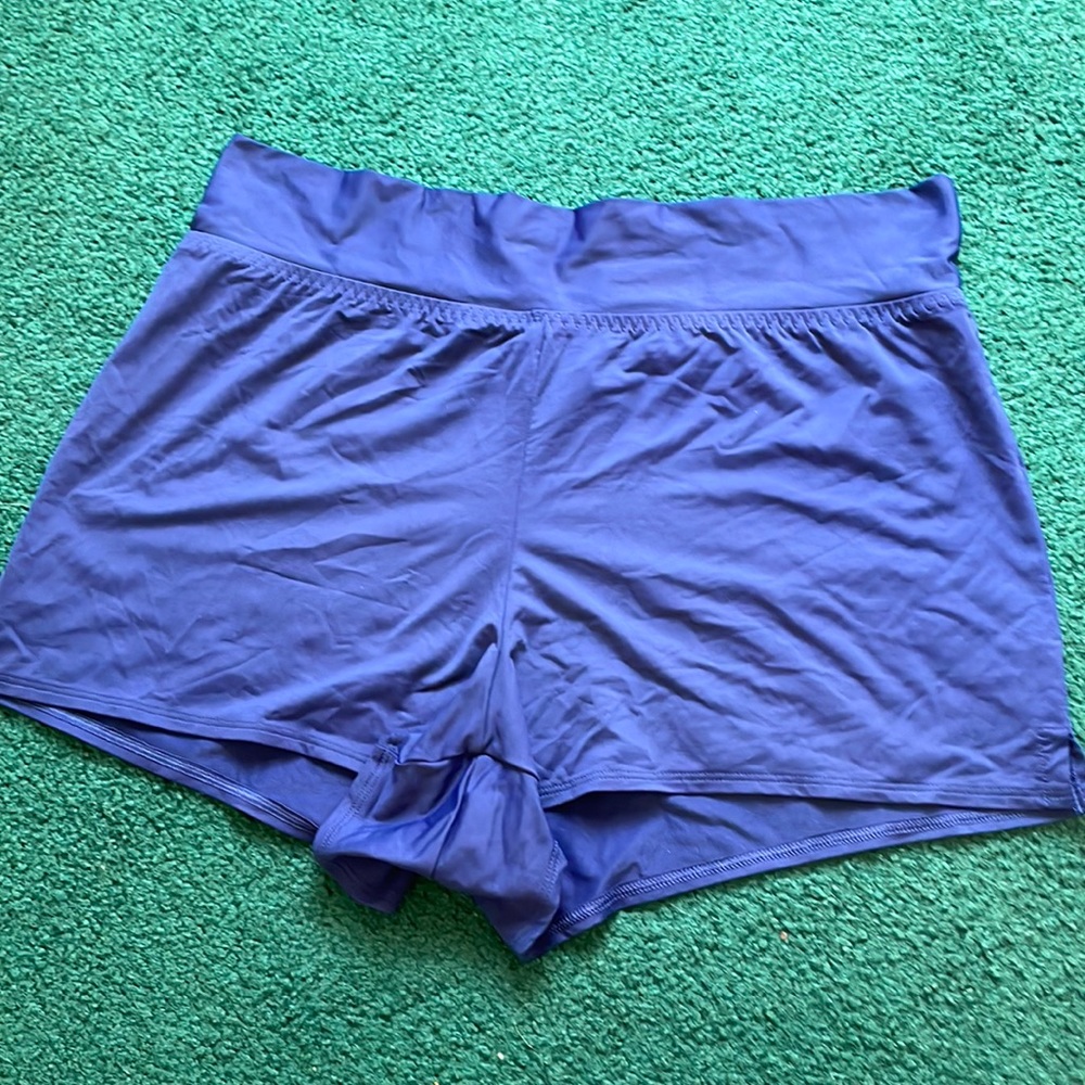Cover up shorts, Lands End, blue, 10
